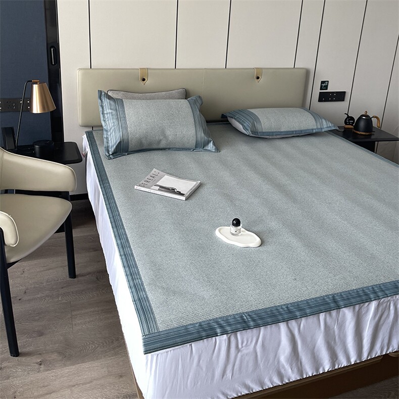 新款可折叠纯色藤席，凉席，一起卖家纺