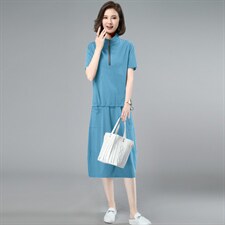 新款减龄时尚短袖卫衣休闲运动套装，，女装运动套装，涵誉