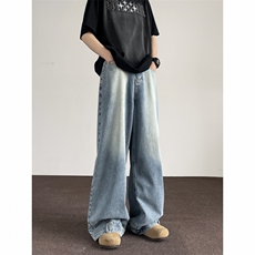 美式高街牛仔裤男你裤子穿反了N3054/P48，男装牛仔裤，电商D202-1