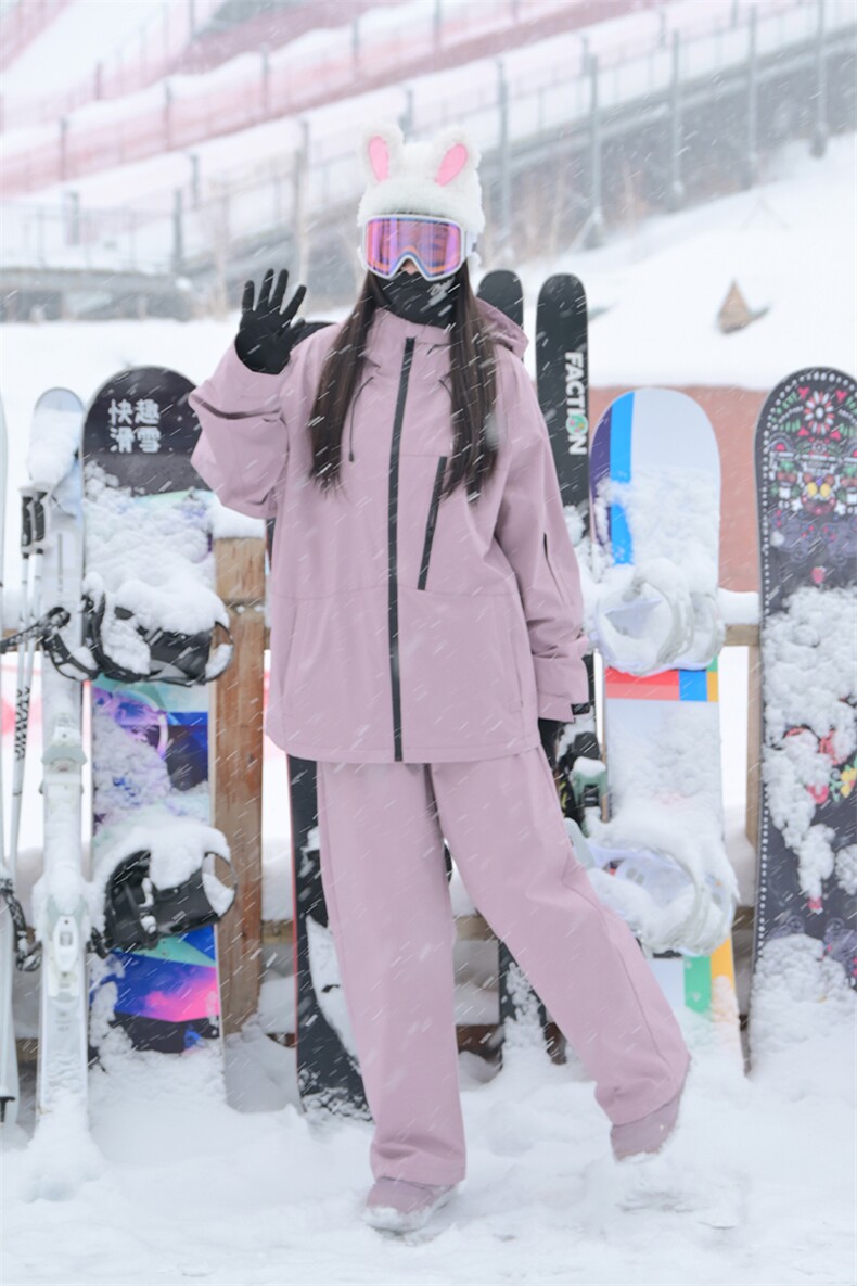 2025春季防水防风滑雪服套装男女同款加厚保暖时尚外套TZ027-P240,男装休闲套装,电商A001-1
