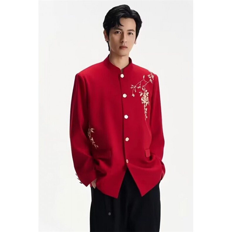 2026新款重工立体亮片绣花西装轻奢时尚长袖气质西服外套XY343,男装西服套装,星座601-1