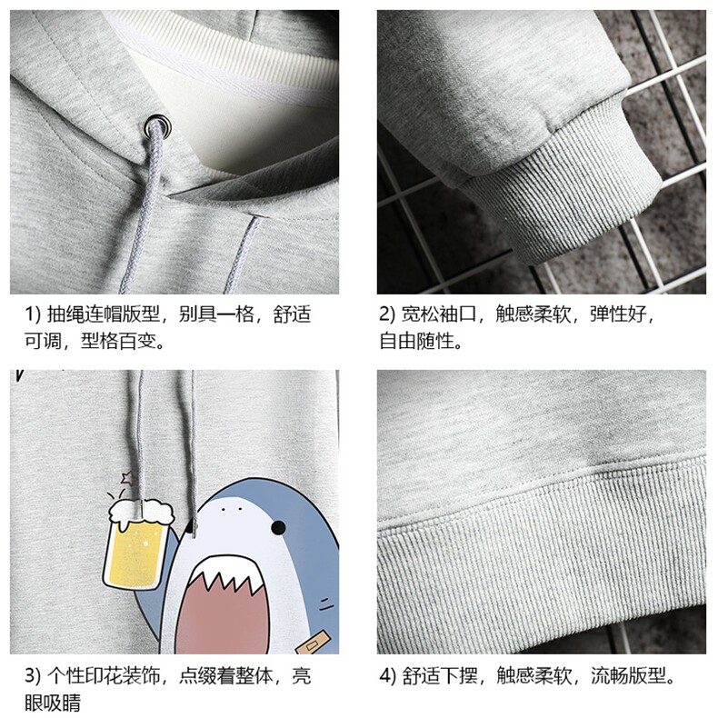 WY2137-P35加绒款-P40纯连帽卫衣男大码运动帽衫宽松薄网格,男装卫衣,电商A040A