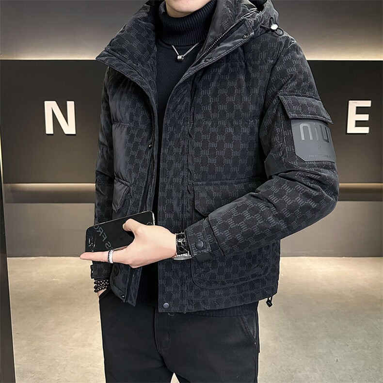 数据款 2024新款羽绒服男士冬季短款加厚外套 B240-YR9159-P225图片