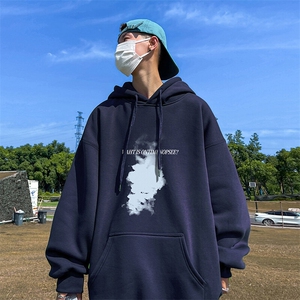 抖音得物供货 可提供视频 秋冬重磅美式宽松连帽卫衣DL2303图片
