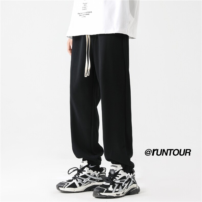 340重磅华棉卫裤男秋季运动长裤高街A166-YK003-特P35加绒42控58，男装休闲裤，电商A166