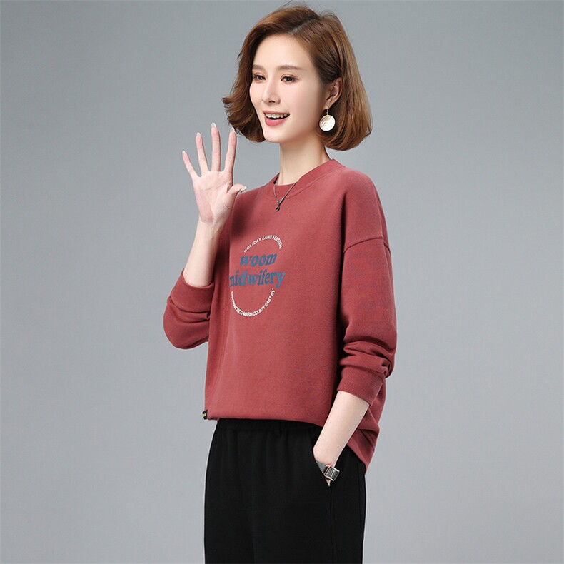 2022年秋季新款韩版套头卫衣女尝尝宽松显瘦字母上衣服,女装卫衣/绒衫,简韵佳
