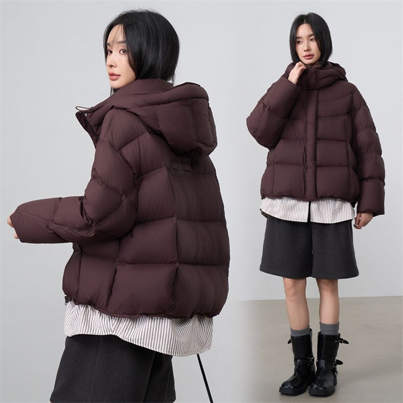 现货2025年冬季新款羽绒服女90白鸭绒,女装羽绒服,阳光伊恋