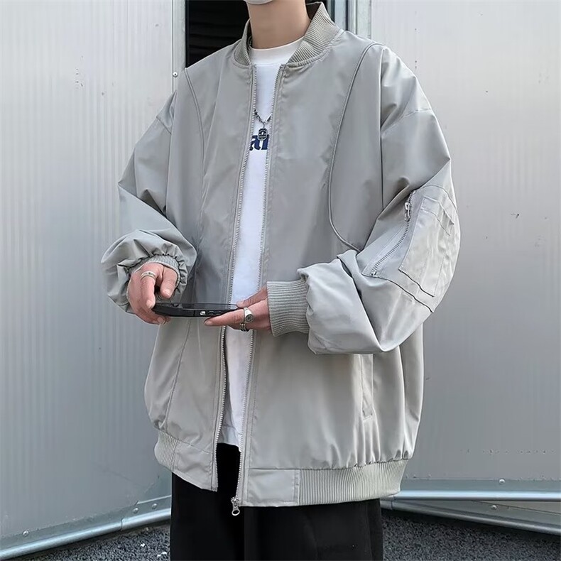 长袖原宿春秋潮流青春流行标准慵懒新款夹克HY750P65,男装夹克,星座1116-2