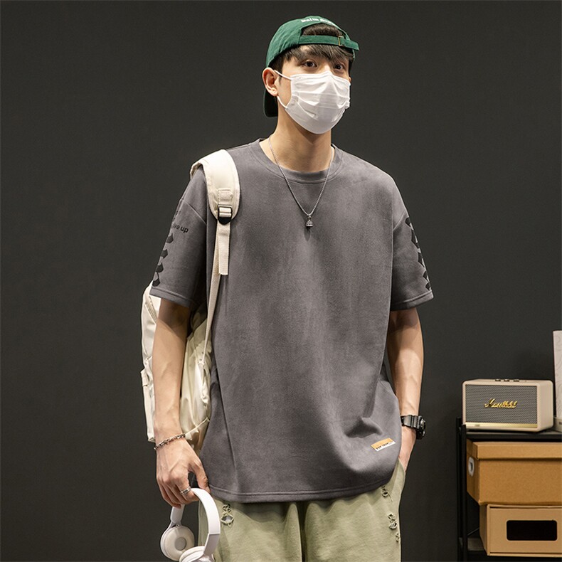 新款短袖男SZON景夏季t恤休闲百搭印花圆领T恤男上衣TC3136-P35,男装T恤,星座717