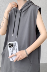 M-8XL特大码冰丝速干连帽背心男篮球运动无袖健身服坎肩TDX315P35，男装背心/马甲，电商D206-1