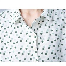 圆点纯棉新款韩版风格宽松休闲女上衣931款-，女装大码女装，秋牧寒烟