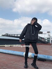 男女图片秋羽绒，其它，QJJ