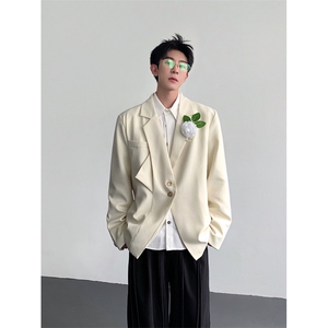 25秋冬新中式 男士解构西服外套xz191-p128图片