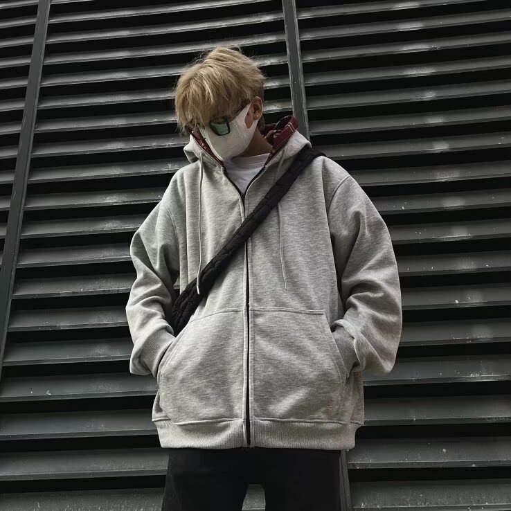 卫衣男潮ins港风潮流双帽卫衣W136P75,男装卫衣,星座1116-2