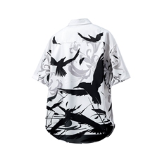 日系情侣大码M-5XL风潮流短袖七分袖衬衫长袖衬衣7854P45控68，男装T恤，星座227-7