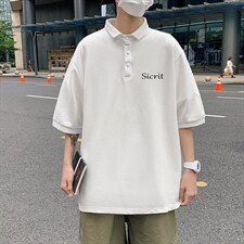 PL57098-P35翻领短袖polo衫男大码胖子半袖t恤男有领保罗衫模特，男装Polo衫，电商A040
