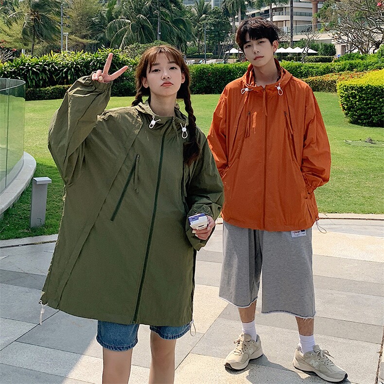 F707P58防晒指数50+薄款宽松大码港风防晒衣夹克皮肤，男装防晒衣，星座1204-3