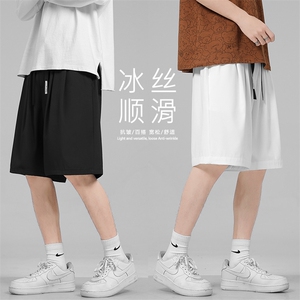 2022潮牌宽松简约冰丝短裤男潮流大码外穿五分裤DK515-特批20图片