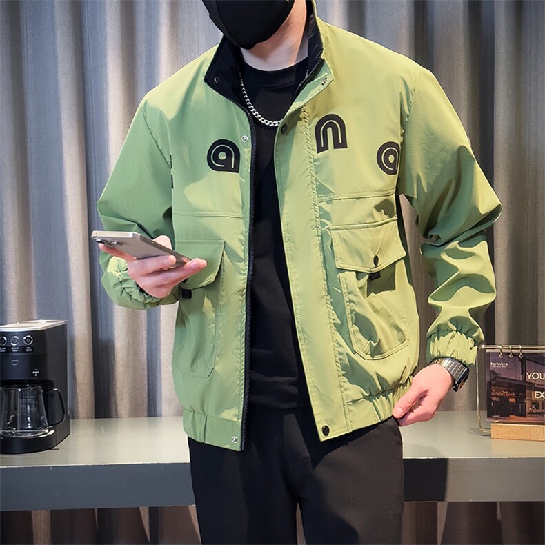 9905-P98控138春季新款社会小伙潮店主风夹克男,男装夹克,电商D327