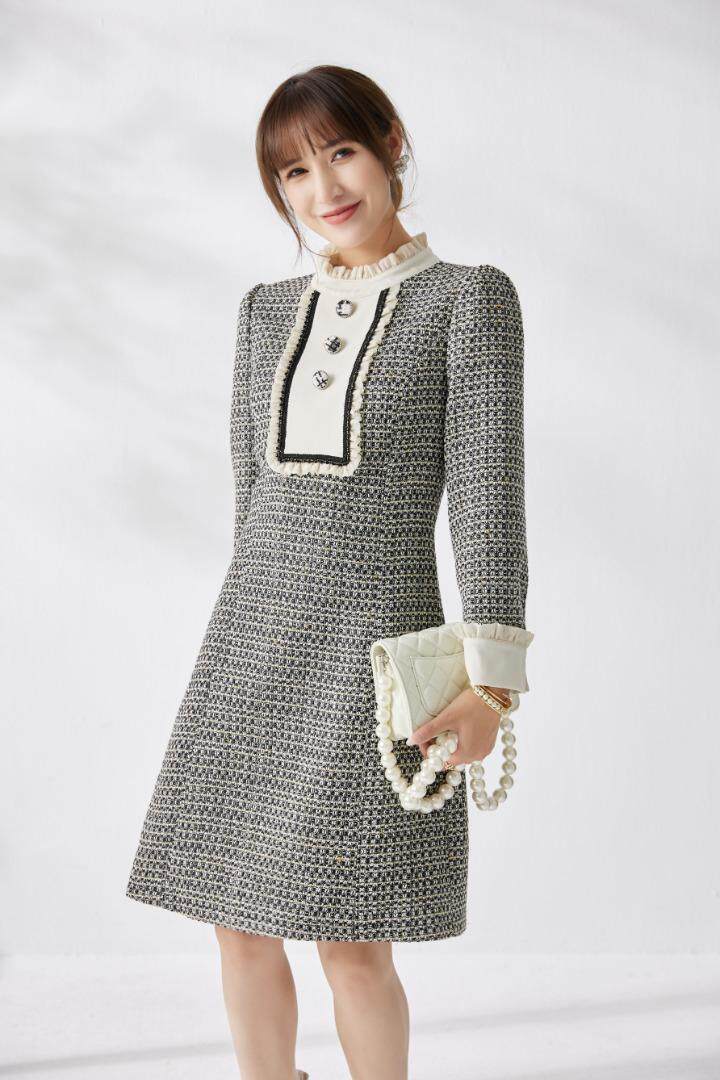 秋冬连衣裙，女装连衣裙，CCTTO