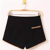 时尚显瘦高腰热裤女夏季新款休闲百搭宽松短裤学生韩版潮流裤子，女装短裤/热裤，秋牧寒烟