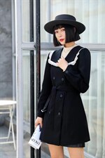 秋冬风衣裙，女装风衣，博内歌特