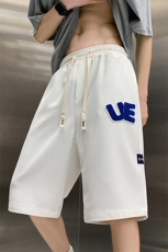 2025夏季新款UE绣标五分裤男华夫格休闲中裤运动短裤K1073-P26，男装牛仔裤，星座207
