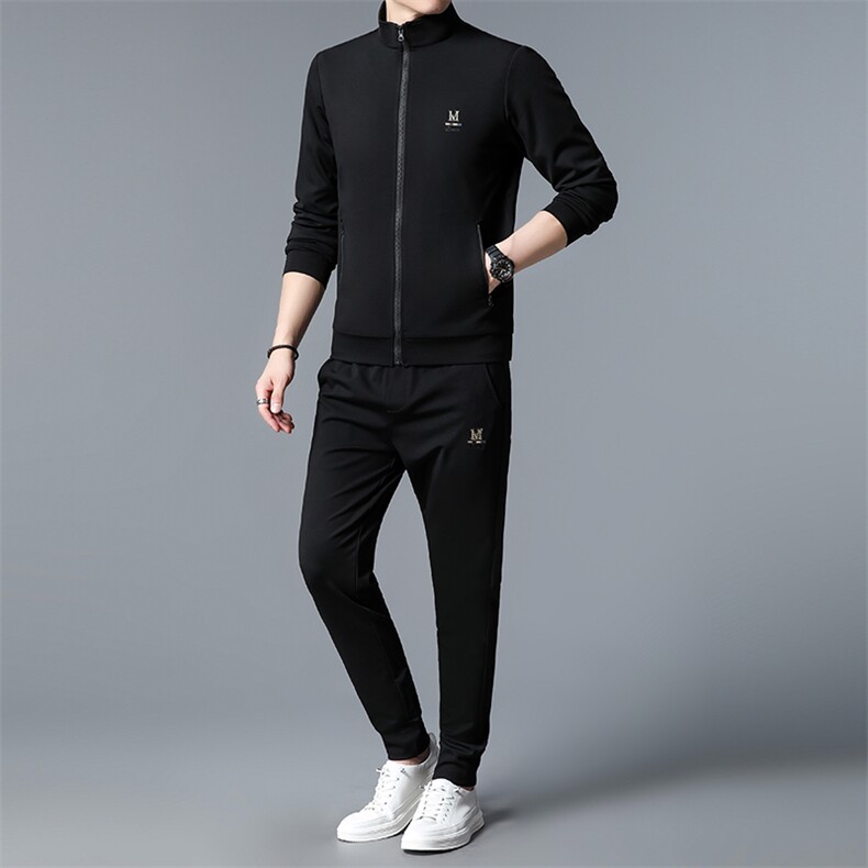 SA3036-3钱塘2020-2中青年男士百搭简约冬季厚款卫衣套装P240,男装休闲套装,钱塘207-2