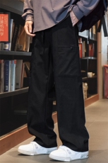 美式工装裤子男款春夏季直筒男裤伞兵裤宽松休闲长裤子Z9856-P45，男装休闲裤，星座509