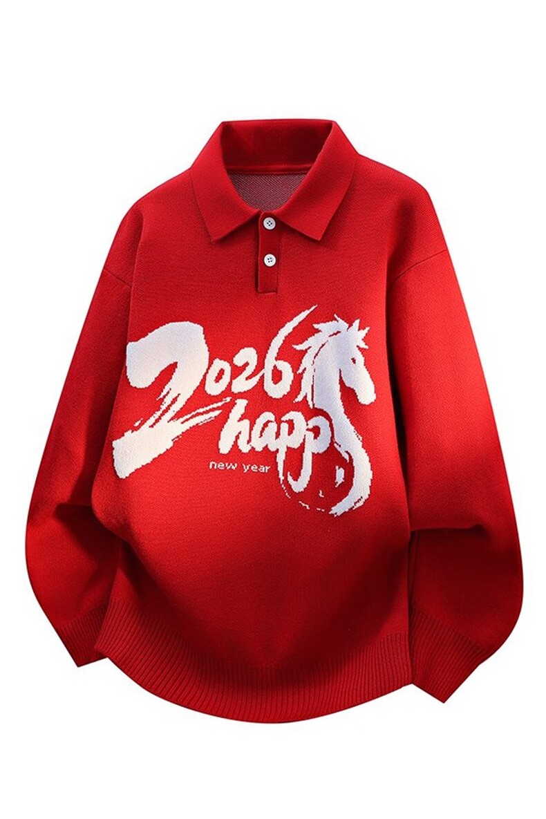 新款冬季新年贺岁本命年加厚半高领针织毛衣XZ201-WE6332P75,男装针织衫/毛衣,星座201