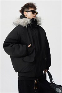 3000件现货可脱卸毛领S-5XL大码涤纶棉衣男MY77917P138控198图片