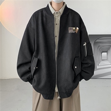 23秋款美式复古麂皮绒飞行棒球服男女夹克外套JF3302-P80控108，男装夹克，电商B370