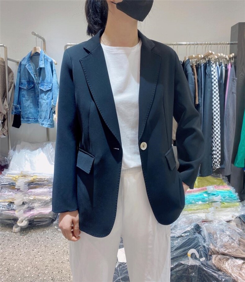 2022秋季新款韩版宽松显瘦西装外套,女装西装,L·H·X