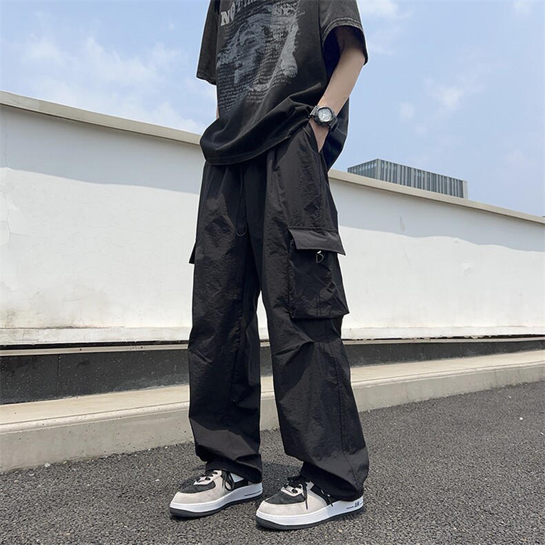 A337-S051-P45限68现货夏季薄款宽松工装裤清凉速干冰丝休闲裤3,男装休闲裤,电商A337