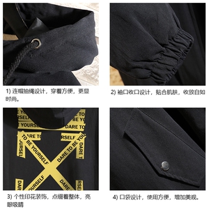 JK41127-P85 加棉款-P115 纯棉连帽夹克男士大码工装夹克男 砖墙图片