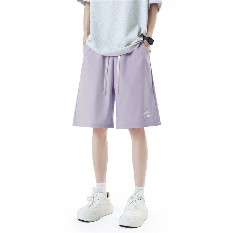 美式高阶夏季百搭舒适烫金慵懒短裤情侣五分裤K5108特批18，男装牛仔裤，电商A247