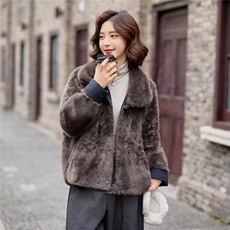 【冬季新款】短款两面穿派克服P-190-B012，女装派克服，简古