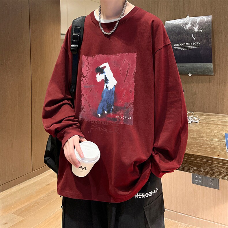 抖音得物供货量大从优可提供视频美式长袖T恤CT799特P25,男装T恤,电商A486-1