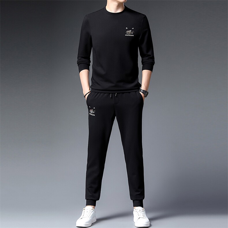CA9819钱塘2020-2春秋新款时尚休闲简约中青年男士套装P160,男装休闲套装,钱塘207-2