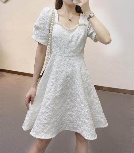 夏季新款连衣裙，女装连衣裙，米社