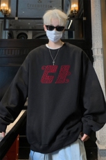 ！圆领卫衣男装港风长袖T恤男外套男WY262-特P23，男装T恤，电商B367