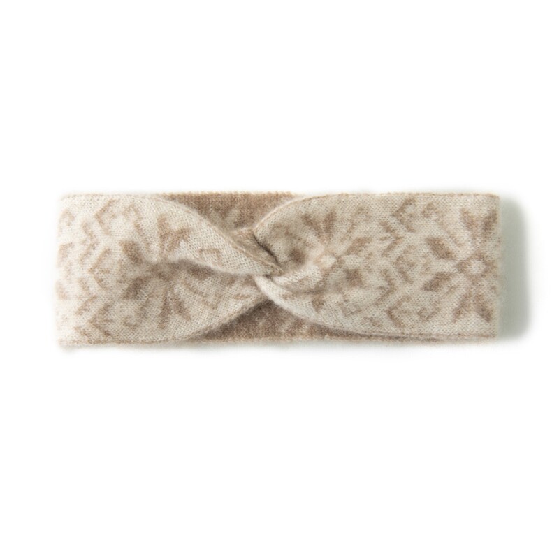 2025年新款百搭女士提花撞色发带，头饰，轩妮羊绒