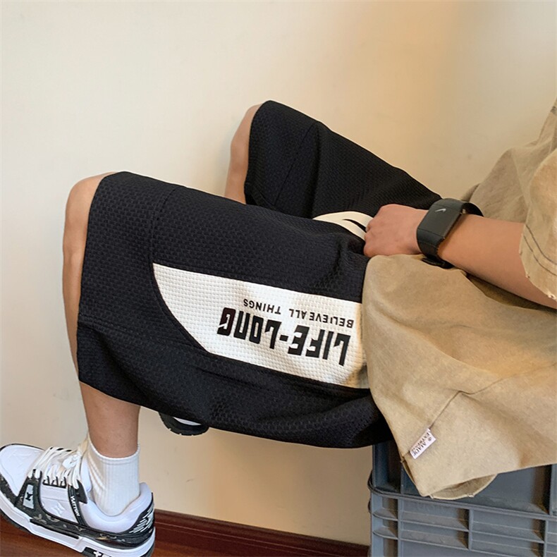 高品质潮流休闲短裤宽松大码五分裤A161-D9230-P45,男装休闲裤,电商A161