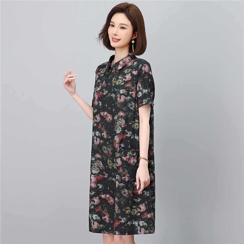 2026夏季新款时尚气质显瘦休闲舒适连衣裙,女装连衣裙,独衣靓