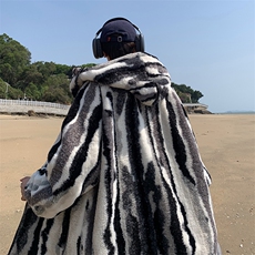 XZ213-MY35-P128控148港风大码扎染羊羔毛冬季宽松潮牌连帽棉衣，男装棉衣，星座213