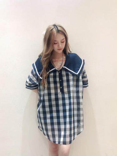 海军风领格子裙，其它，雪莉雷拉