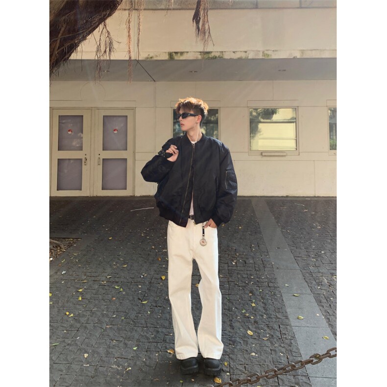 【有货】MY8213LL-特P85红内飞行夹克棉服男高级感棒球服外套,男装夹克,星座1007（原301D）