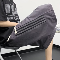 美式潮牌条杠短裤男夏季高街潮流痞帅抽绳运动短裤DK257-p35，男装牛仔裤，星座1001-1