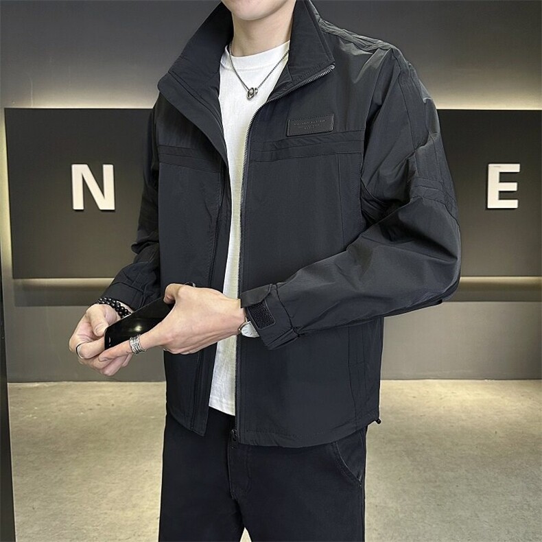 1811P1052025春装新款男士立领夹克外套有现货，男装夹克，星座414（原B263）