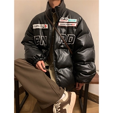 EQ156冬季新款港风炸街痞帅机车服加厚皮棉衣棉服宽松外套男P118，男装棉衣，电商C306-1